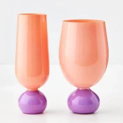 Online GigiandTom Aden Wine Glass Peach