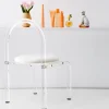 Fashion GigiandTom Arch Lucite Accent Chair White
