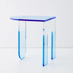 Cheap GigiandTom Arched Acrylic Side Table Blue