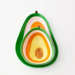 Flash Sale GigiandTom Avocado Ceramic Bowl Green