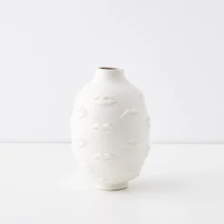 Shop GigiandTom Baci Ceramic Vase White