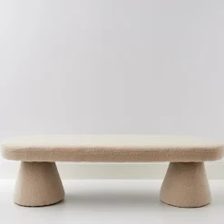 Fashion GigiandTom Boucle Bench Seat Cream