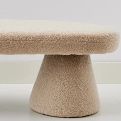 Fashion GigiandTom Boucle Bench Seat Cream