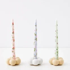 New GigiandTom Bouquet Soy Taper Candle 4 Pack Sage