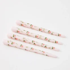 Fashion GigiandTom Bouquet Soy Taper Candle 4 Pack Pink