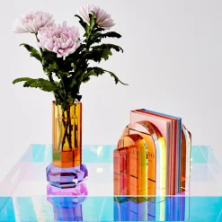 Best Sale GigiandTom Bow Crystal Bookends Amber Purple