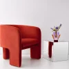 Sale GigiandTom Bower Velvet Accent Chair Red