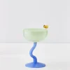 Clearance GigiandTom Bumble Cocktail Glass Green/Blue