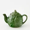 Store GigiandTom Cabbage Ceramic Tea Pot Green
