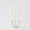 Cheap GigiandTom Candelabra Ceramic Taper Candle Holder White
