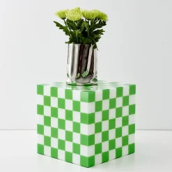 Sale GigiandTom Checkerboard Acrylic Side Table Green