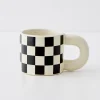 Best Sale GigiandTom Checkerboard Ceramic Mug