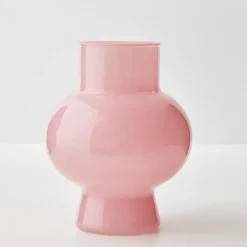 Flash Sale GigiandTom Coloured Glass Vase Pink