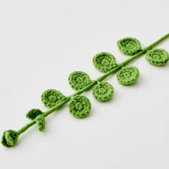 Sale GigiandTom Eucalyptus Hand Knitted Crochet Flower Green