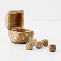 Best GigiandTom Feeling Lucky Wooden Dice Box Set