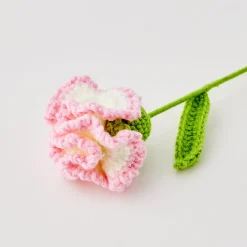 New GigiandTom Freesia Hand Knitted Crochet Flower Pink