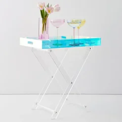 Flash Sale GigiandTom Iridescent Console Tray Side Table