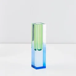 Clearance GigiandTom Kaleidoscope Ombre Acrylic Vase Navy/Green
