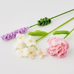 Shop GigiandTom Lavender Hand Knitted Crochet Flower Purple