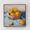 Fashion GigiandTom Lemon Bowl Framed Canvas Oil Painting