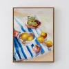 Online GigiandTom Lemon Picnic Framed Canvas Oil Painting