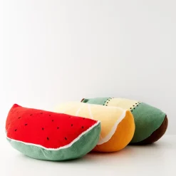 Shop GigiandTom Lemon Yellow Cotton Cushion