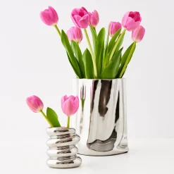 Sale GigiandTom Mercury Metal Vase Silver