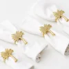 Hot GigiandTom Miami Metal Napkin Rings Gold