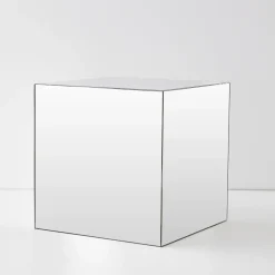 Fashion GigiandTom Mirror Cube Acrylic Side Table