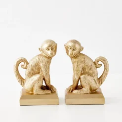 Cheap GigiandTom Monkey Resin Bookend Duo Gold