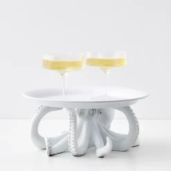 Cheap GigiandTom Otis Octopus Resin Decorative Tray White