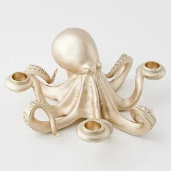 Discount GigiandTom Otto Octopus Resin Candle Holder Gold