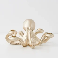Discount GigiandTom Otto Octopus Resin Candle Holder Gold