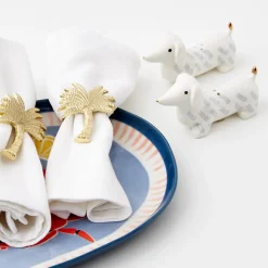 New GigiandTom Pawsome Ceramic Salt & Pepper Shakers