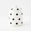 Cheap GigiandTom Polka Dot Ceramic Canister White