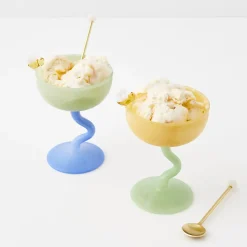 Sale GigiandTom Quartz Brass Dessert Tea Spoon Set