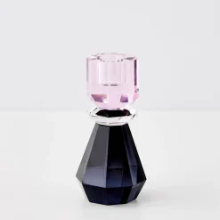 Discount GigiandTom Queen Crystal Taper Candle Holder Black Pink