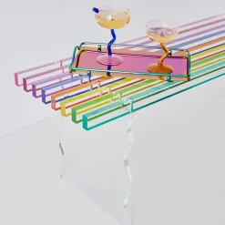 Flash Sale GigiandTom Rainbow Acrylic Side Bench Seat