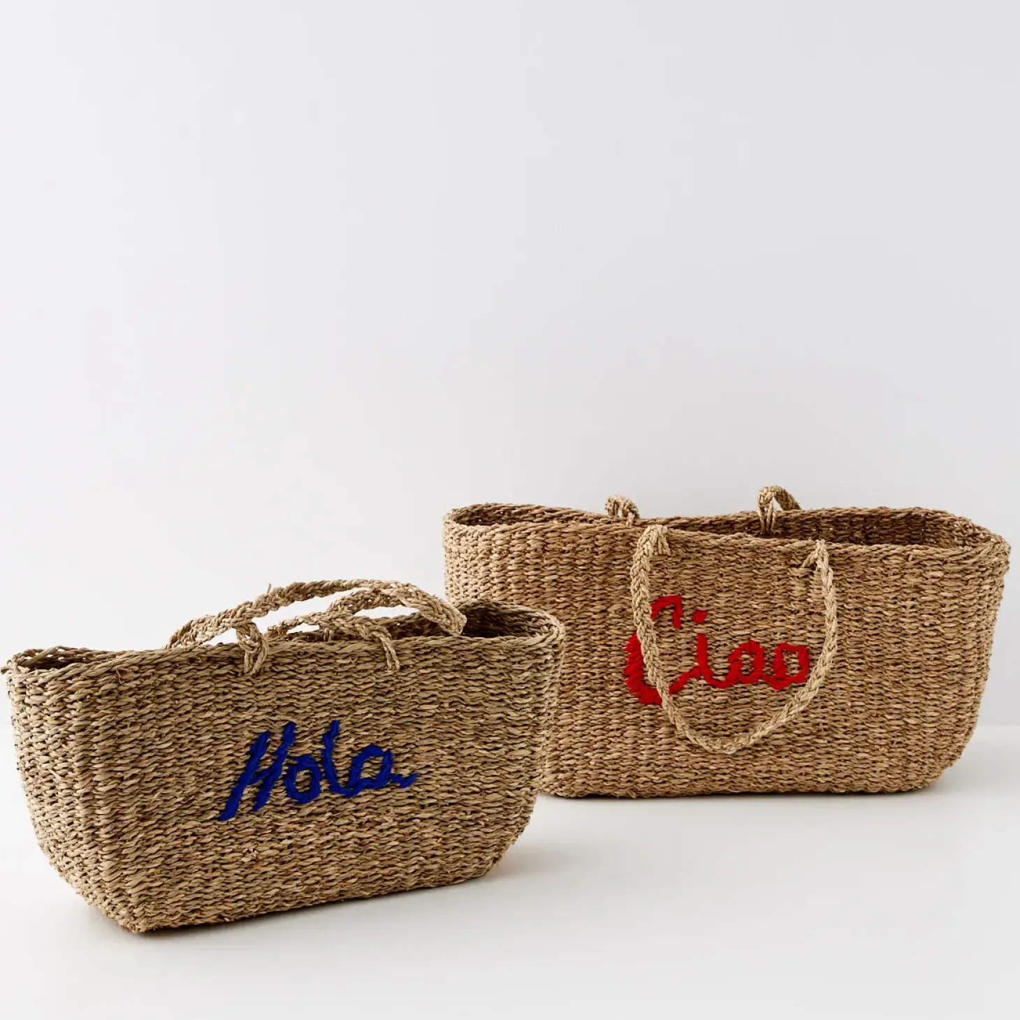 Fashion GigiandTom Riviera Rattan Basket Shopper Set