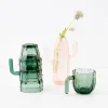 Discount GigiandTom Saguaro Cactus Glass Set Of 4 Green
