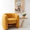 Shop GigiandTom Shell Fabric Accent Chair Mustard