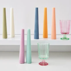 New GigiandTom Soy Taper Candle Apricot