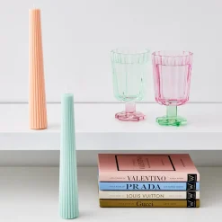 Best Sale GigiandTom Soy Taper Candle Peach