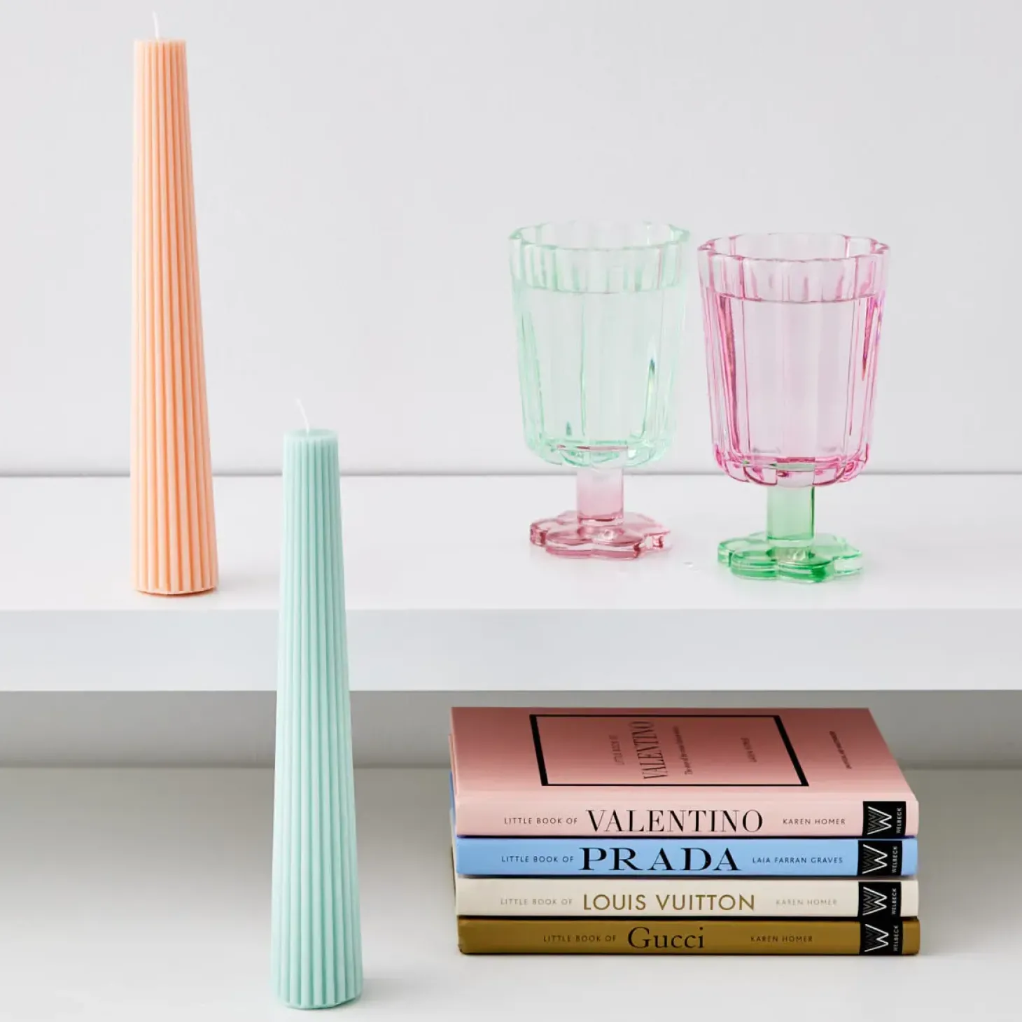 Best Sale GigiandTom Soy Taper Candle Peach