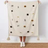 Outlet GigiandTom Spring Cotton Throw Blanket Off White