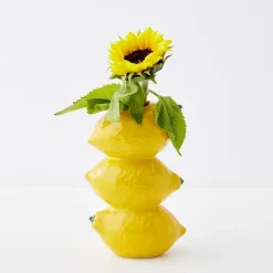 Outlet GigiandTom Stacked Lemon Ceramic Vase