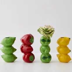 Outlet GigiandTom Stacked Lemon Ceramic Vase