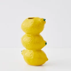 Outlet GigiandTom Stacked Lemon Ceramic Vase