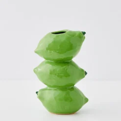 Flash Sale GigiandTom Stacked Lime Ceramic Vase