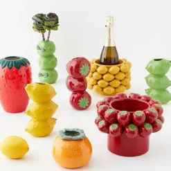 Online GigiandTom Strawberry Bouquet Ceramic Vase